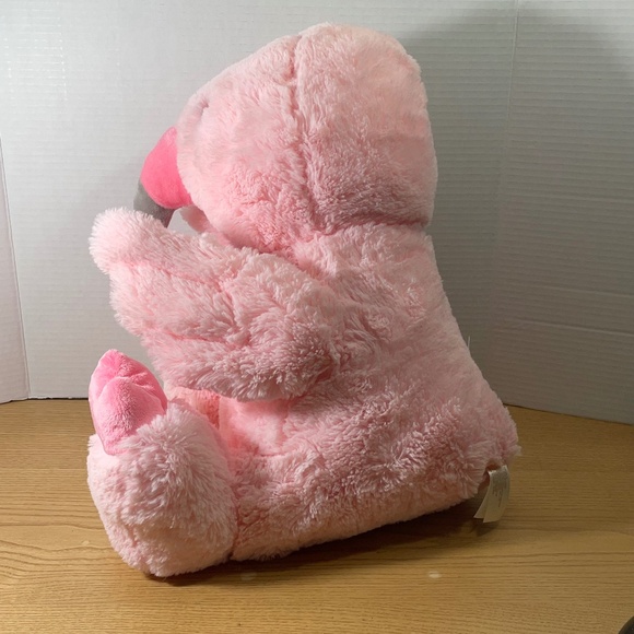 Dan Dee Pink Flamingo Plush Tootsie Footsie Stuffed Animal Large 16" Soft Cuddly - Picture 2 of 8